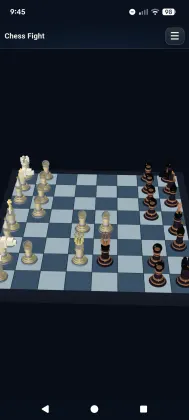 Chess board from the side