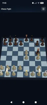 Chess board from above