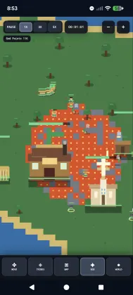 Pixel tribe under attack by god